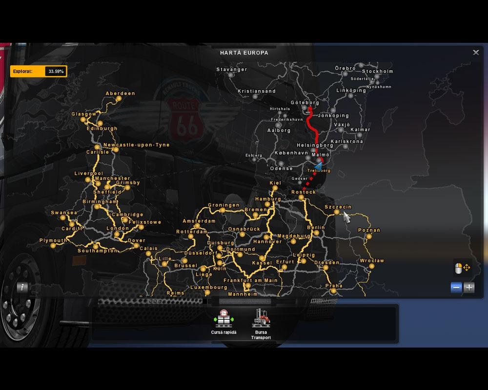 euro truck simulator 2 american map