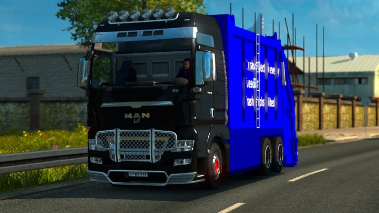 MAN TGX GARBAGE TRUCK TESTED ON 1.18 ETS 2 Euro Truck Simulator 2