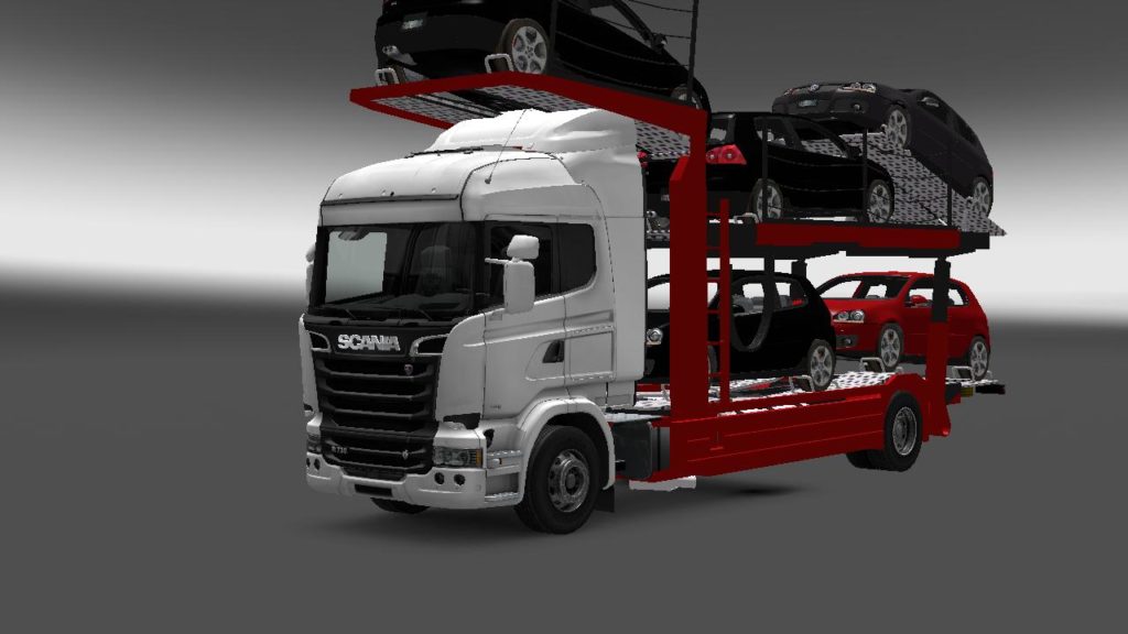 CAR TRANSPORTERS BY MAVERICK + TRAILER Mod Euro Truck Simulator 2