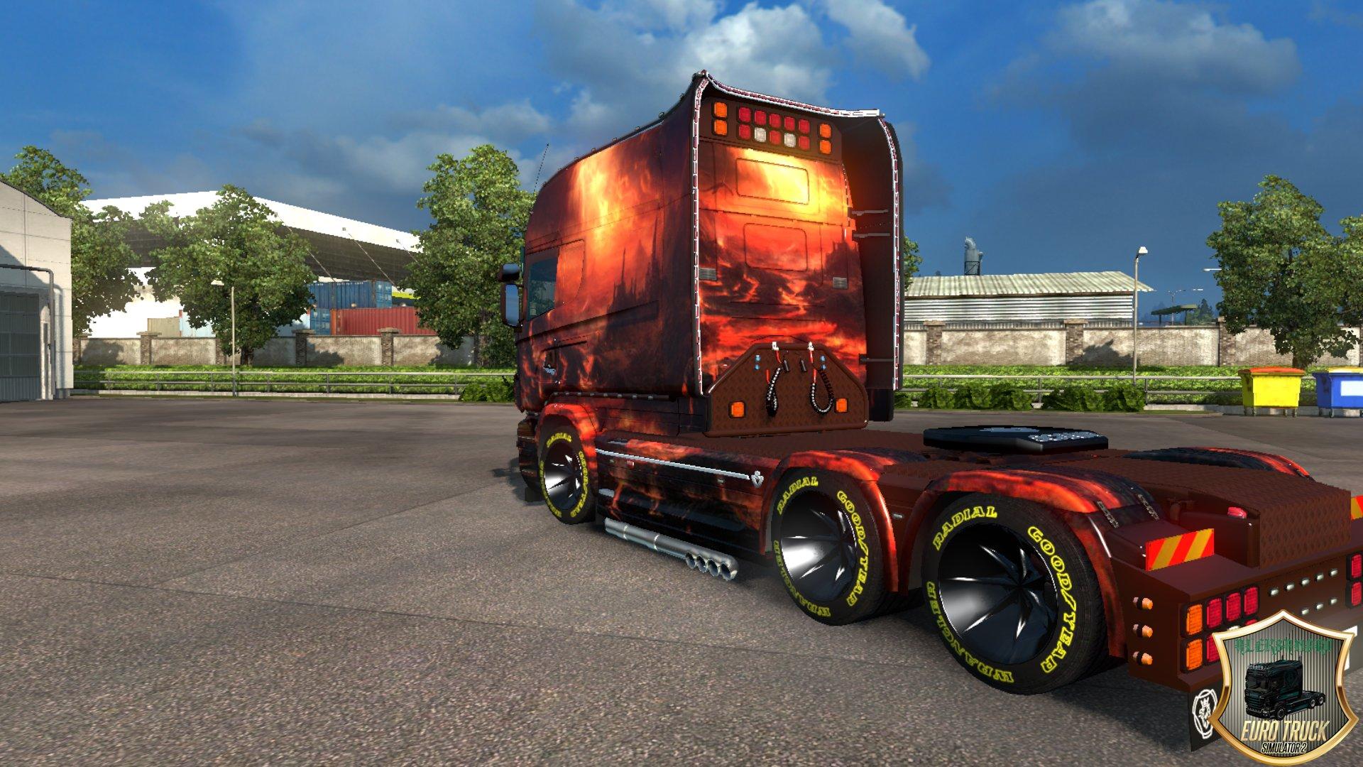Fire Skin For Rjl Scania R Longline Mod For Ets Vrogue Co
