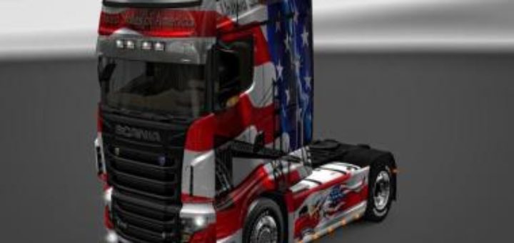 Scania R S Topline Flame Truck Skin X Euro Truck Simulator Mods American Truck