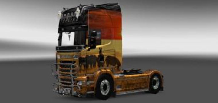 Scania R S Topline Flame Truck Skin X Euro Truck Simulator Mods American Truck