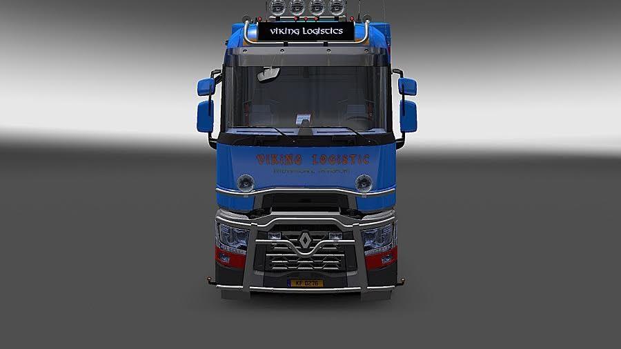 RENAULT T VIKING LOGISTIC SKIN V2 Mod - Euro Truck Simulator 2 Mods America...