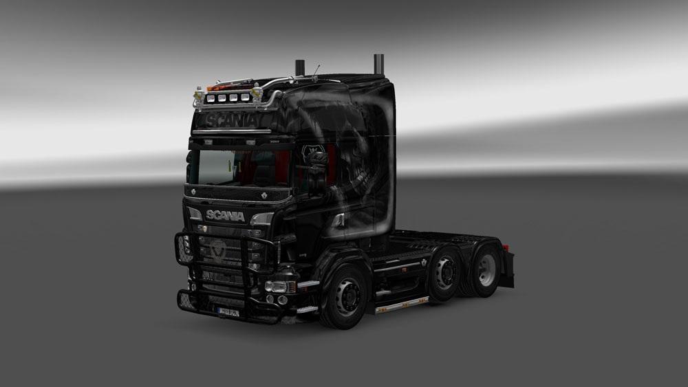 Skin Trans Europe on truck Mercedes-Benz for Euro Truck Simulator 2