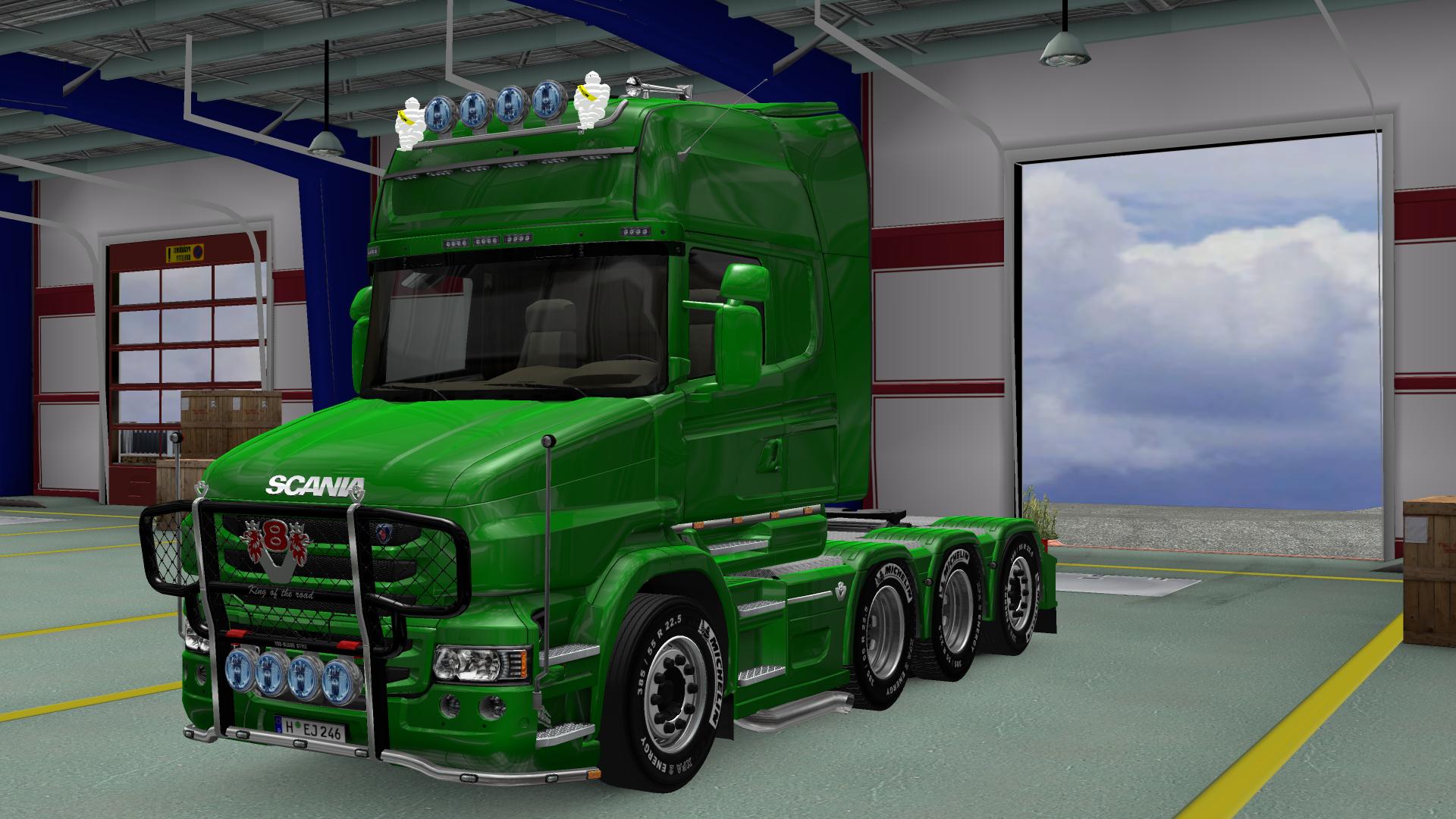 euro truck simulator 2 mods scania v8