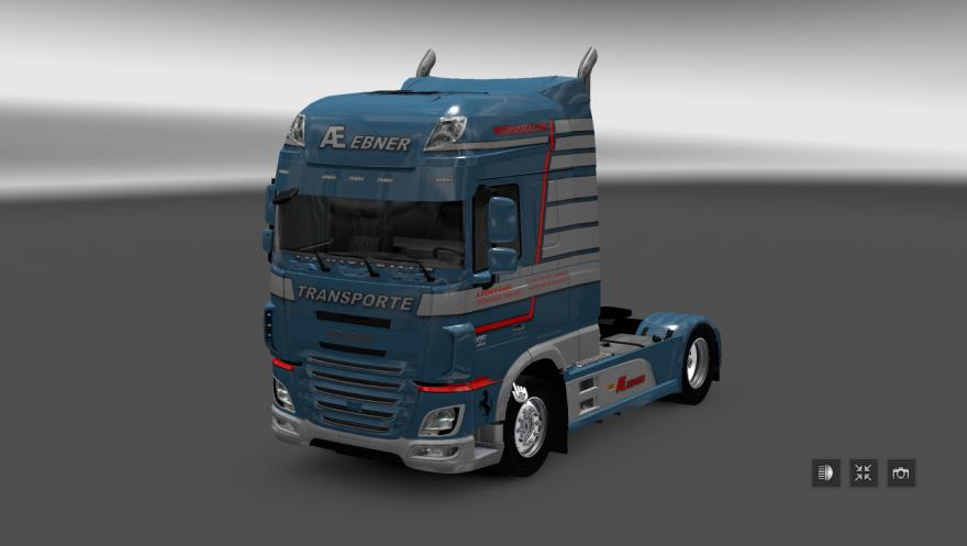 Daf Xf Euro 6 Ae Ebner Transport Skin Mod Euro Truck Simulator 2 Mods American Truck Simulator Mods