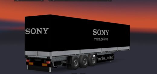 SONY PLAYSTATION PS4 TRAILER V1 Mod - Euro Truck Simulator 2 Mods