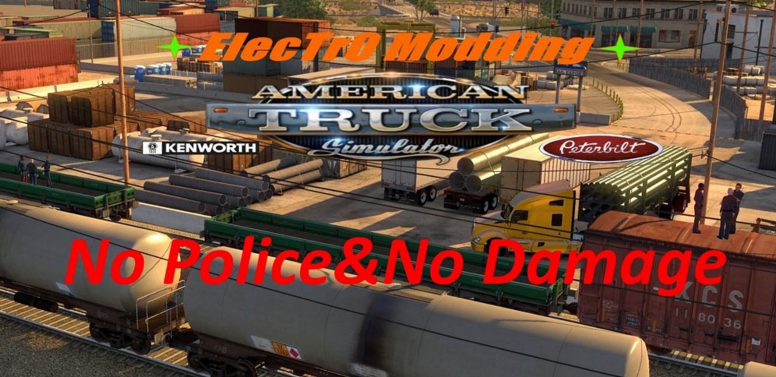 No Police No Damage By Electr Modding For Ats Euro Truck Simulator Mods American Truck