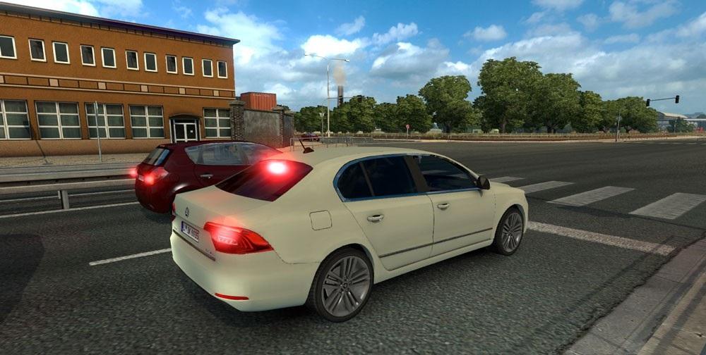 мод ets2 skoda superb ai