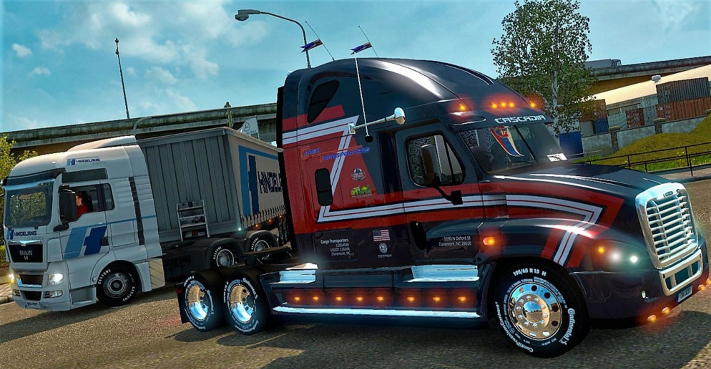 Freightliner Cascadia Cargo Transporters Mod Mod Euro Truck Simulator 2 Mods American Truck Simulator Mods