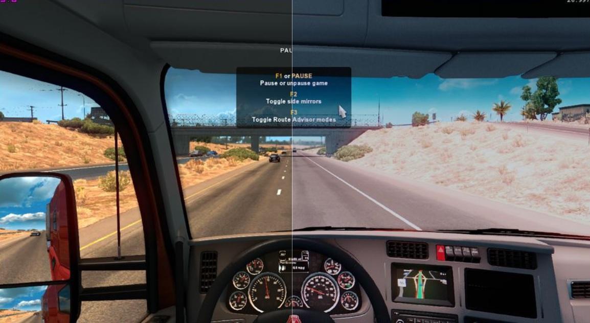 american truck simulator graphics mod