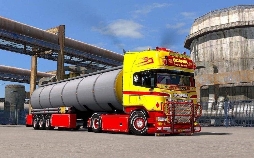 Scania R And Streamline Rjl Scania Red And Yellow Pack Accessory Tuning Mod Euro Truck