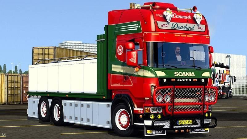 SCANIA R560 DONSLUND + TRAILER (1.28) TRUCK MOD Euro Truck Simulator