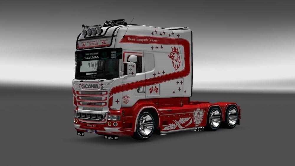 TRUCK SKIN HEAVY TRANSPORTIC COMPANY FOR SCANIA RJL LONGLINE Euro Hot Sex Picture