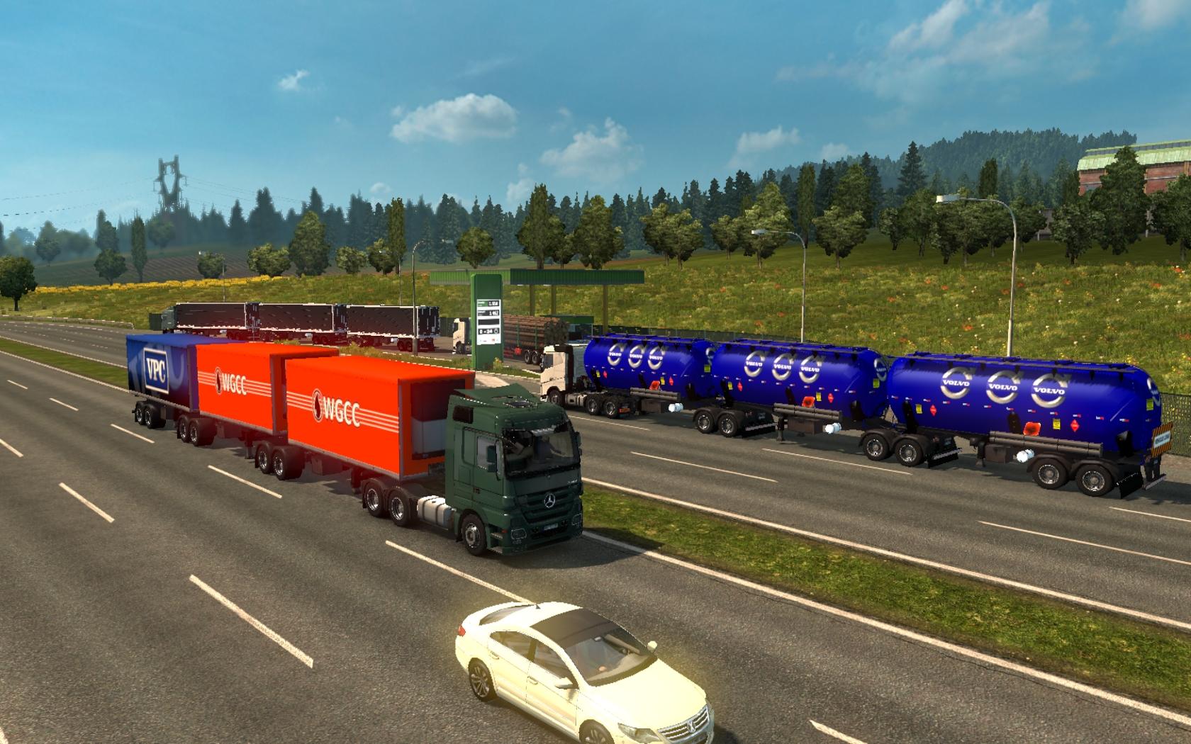 Cargo And Traffic Double Triple Trailers For Ets2 V128 Mod Euro Truck Simulator 2 Mods 2545