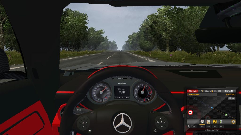 Mercedes Benz Sls Amg V X Car Mod Euro Truck Simulator Mods American Truck