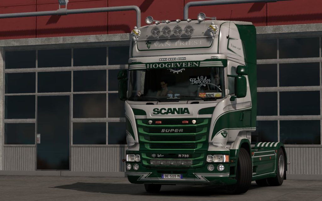 VAN TRIEST SCANIA RJL METALIC TRUCK SKIN 1.28.X 2 ETS 2 Mods Euro