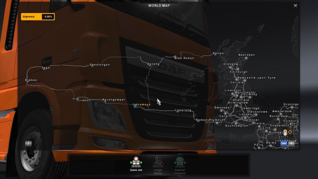 MAP JATENG V2.0 MAP MOD Euro Truck Simulator 2 Mods American Truck