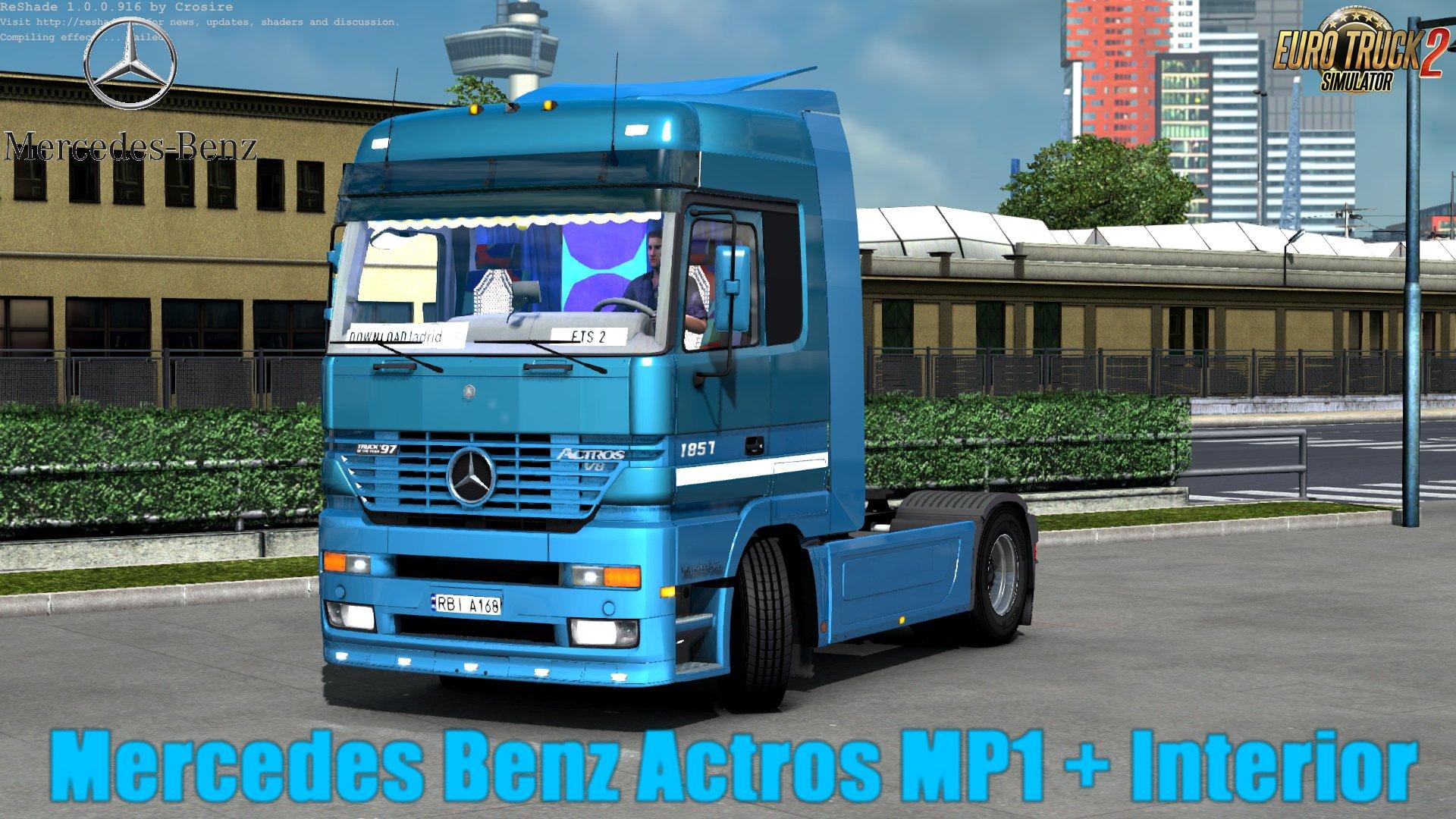 Caminhão Mercedes Benz 1620 Arqueado Para V.1.30.X – ETS2 - Mod Simuladores