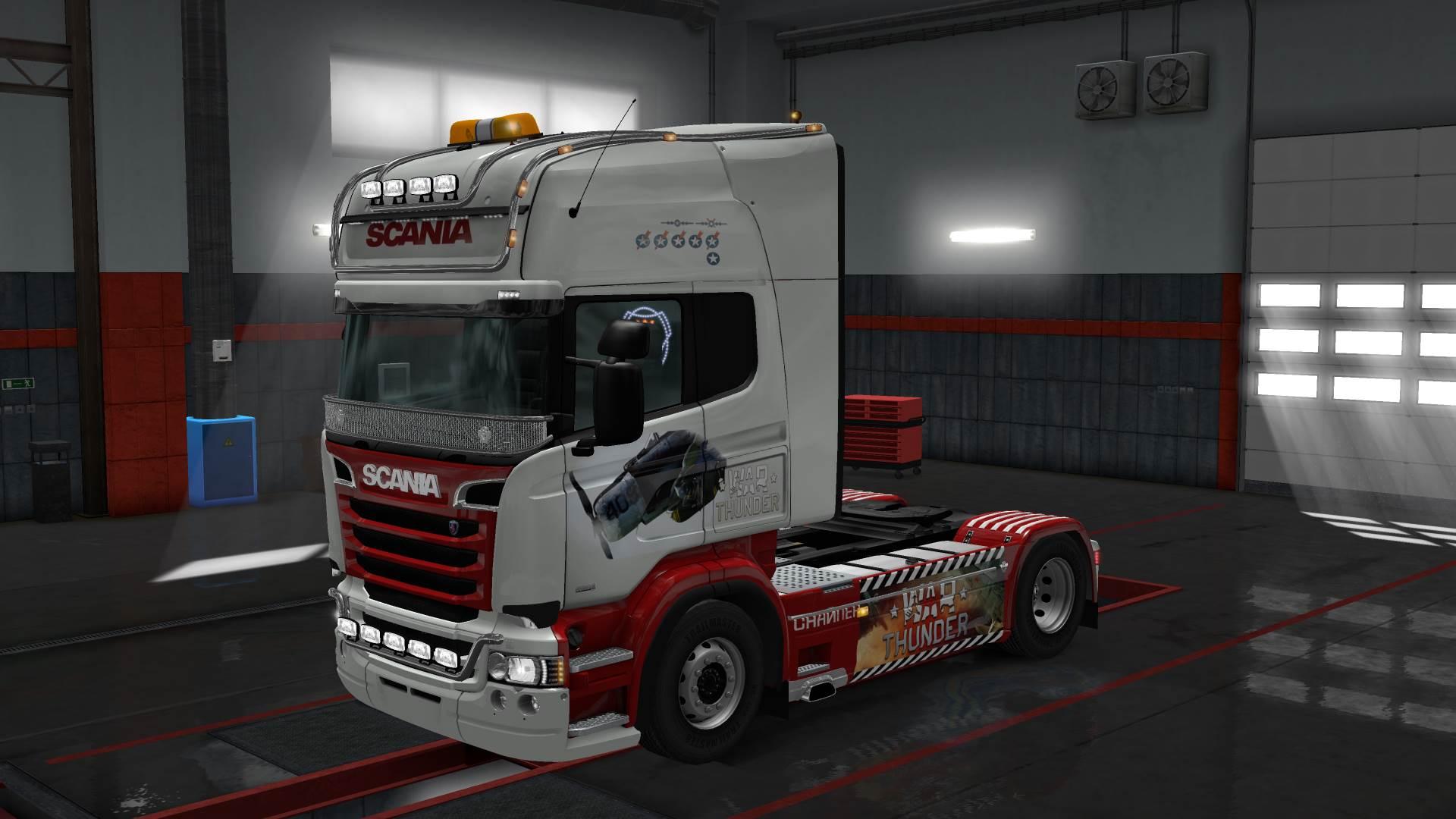 Scania R Rjl War Thunder Truck Skin 1 30 Euro Truck Simulator 2 Mods American Truck Simulator Mods
