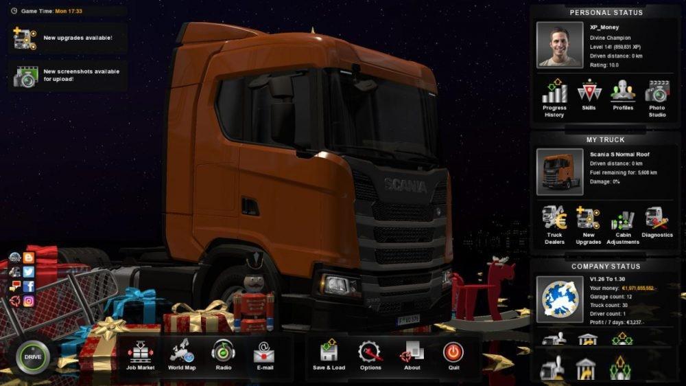 euro truck simulator 2 mods save game