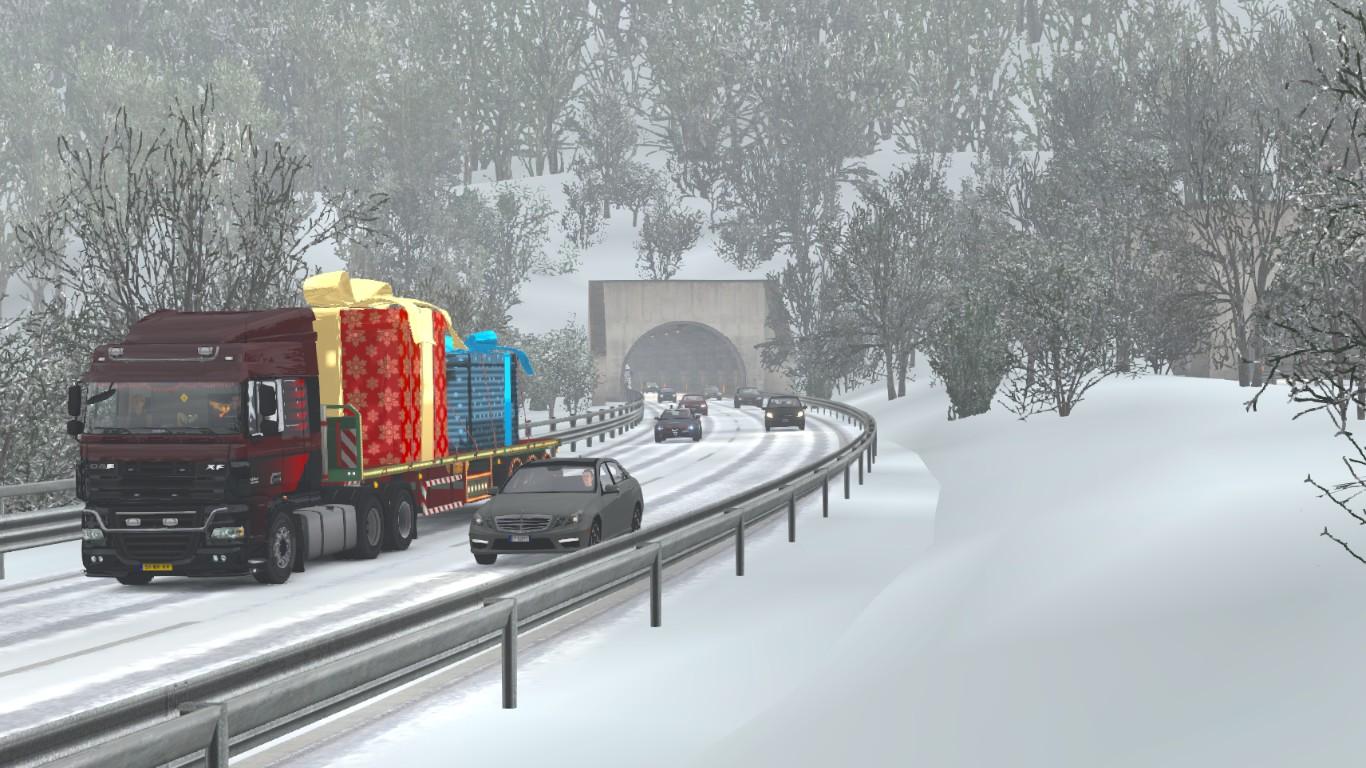 euro truck simulator 2 winter mod