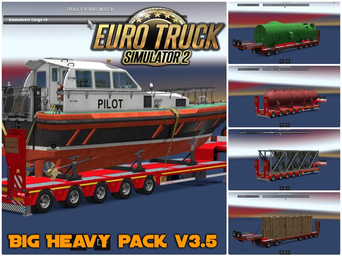 Big Heavy Pack V Trailers Euro Truck Simulator Mods American Truck Simulator Mods