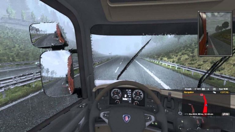 euro truck simulator 2 mod realistic rain