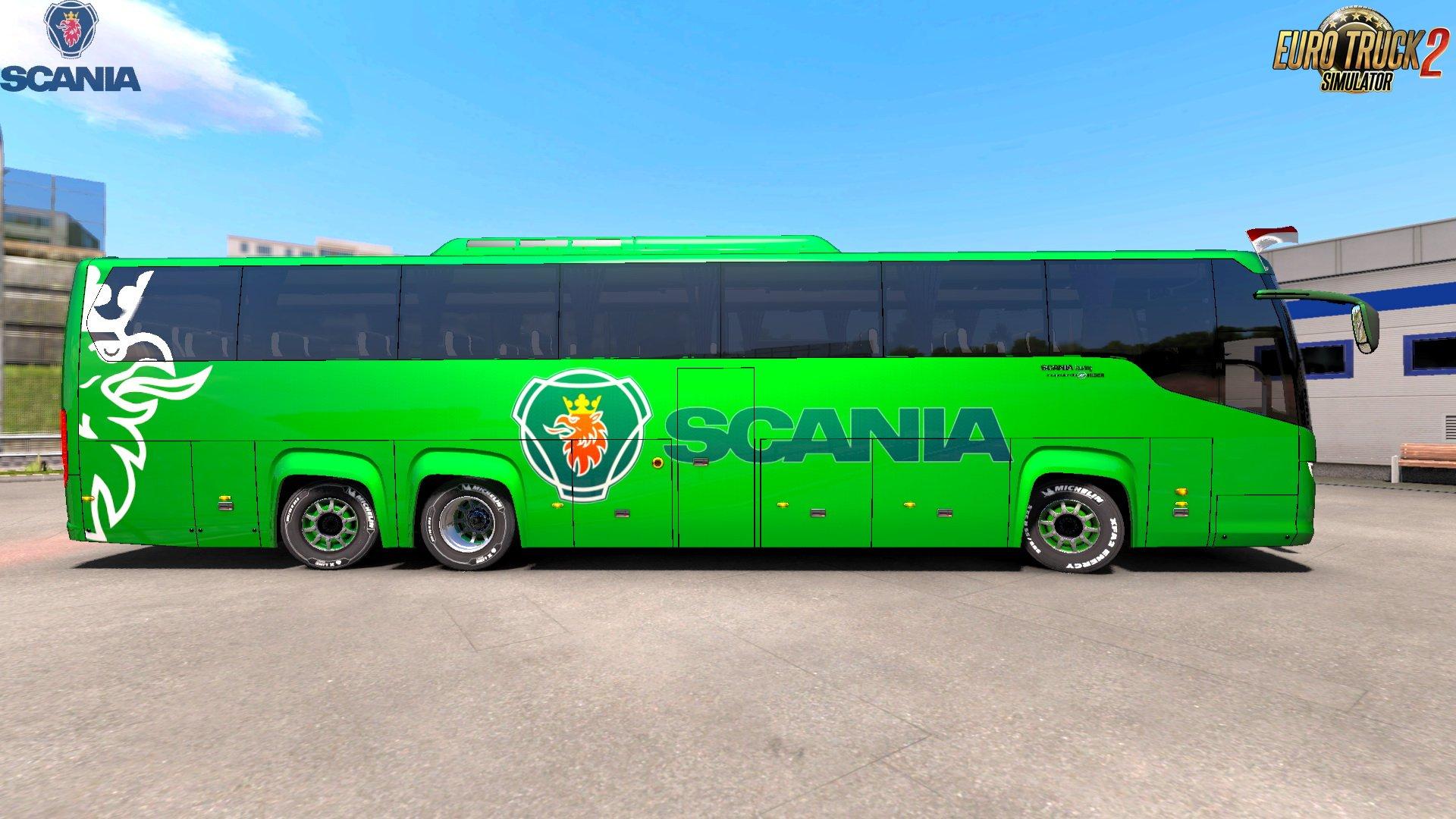 SCANIA TOURING BUS + INTERIOR V1.0 1.31 BUS MOD - Euro ...