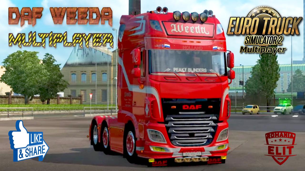 DAF WEEDA FOR MULTIPLAYER (WORK 100) 1.32.X TRUCK Euro Truck
