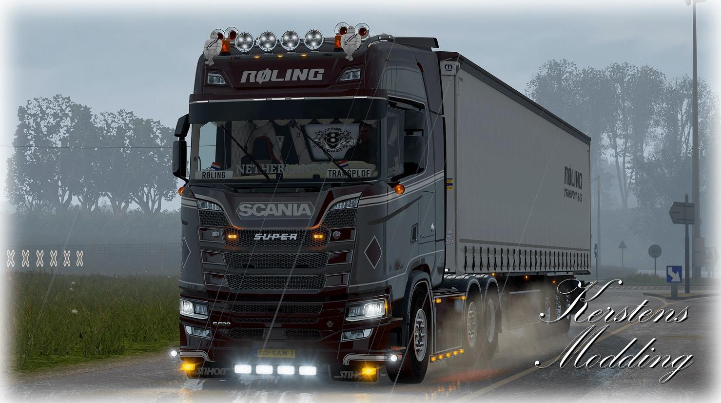 ROLING TRANSPORT A/S 1.32.X SKINS PACK Euro Truck Simulator 2 Mods