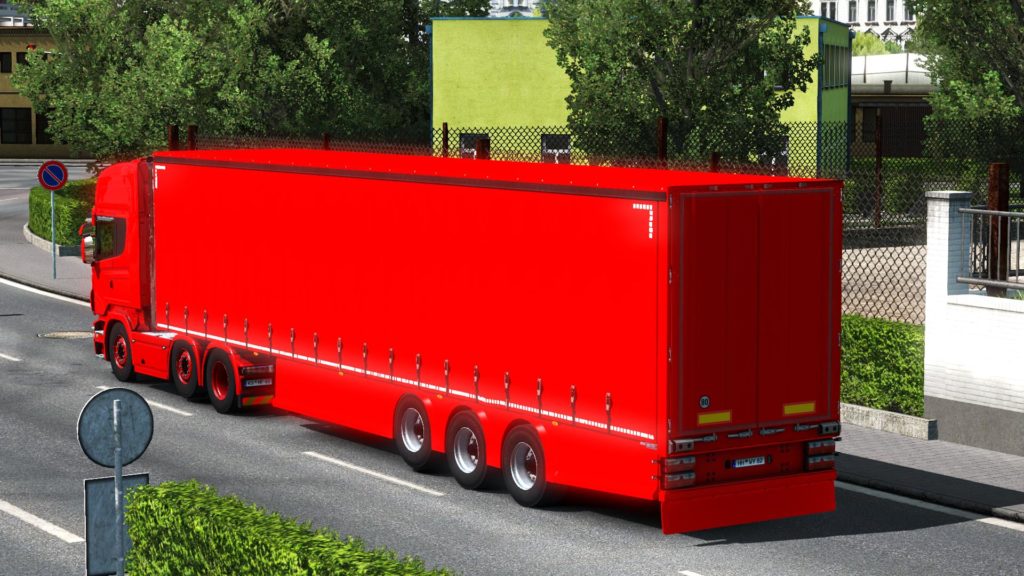 Trailer Curtainsider V2 1.32.x Ets2 - Euro Truck Simulator 2 Mods 