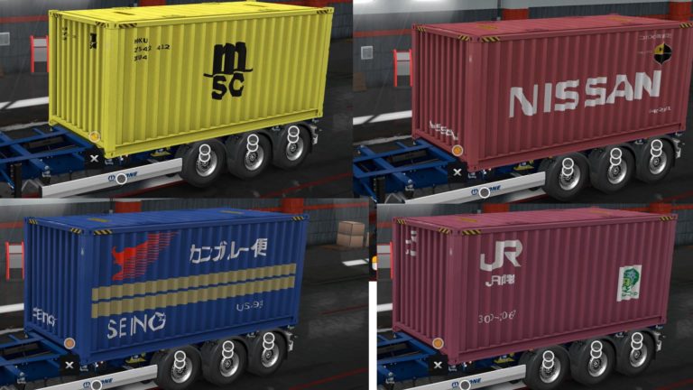 Real Company Container Trailers Ets Euro Truck Simulator Mods