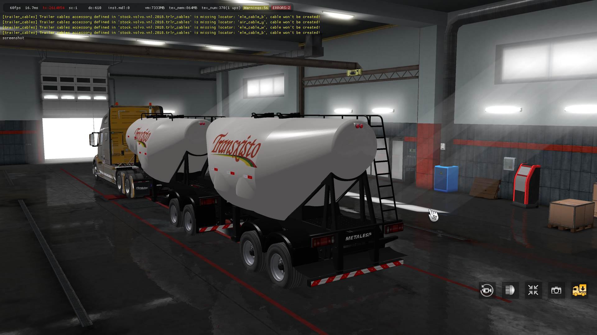 CEMENT TRAILER OWNABLE 1.34 ETS2 Euro Truck Simulator 2 Mods