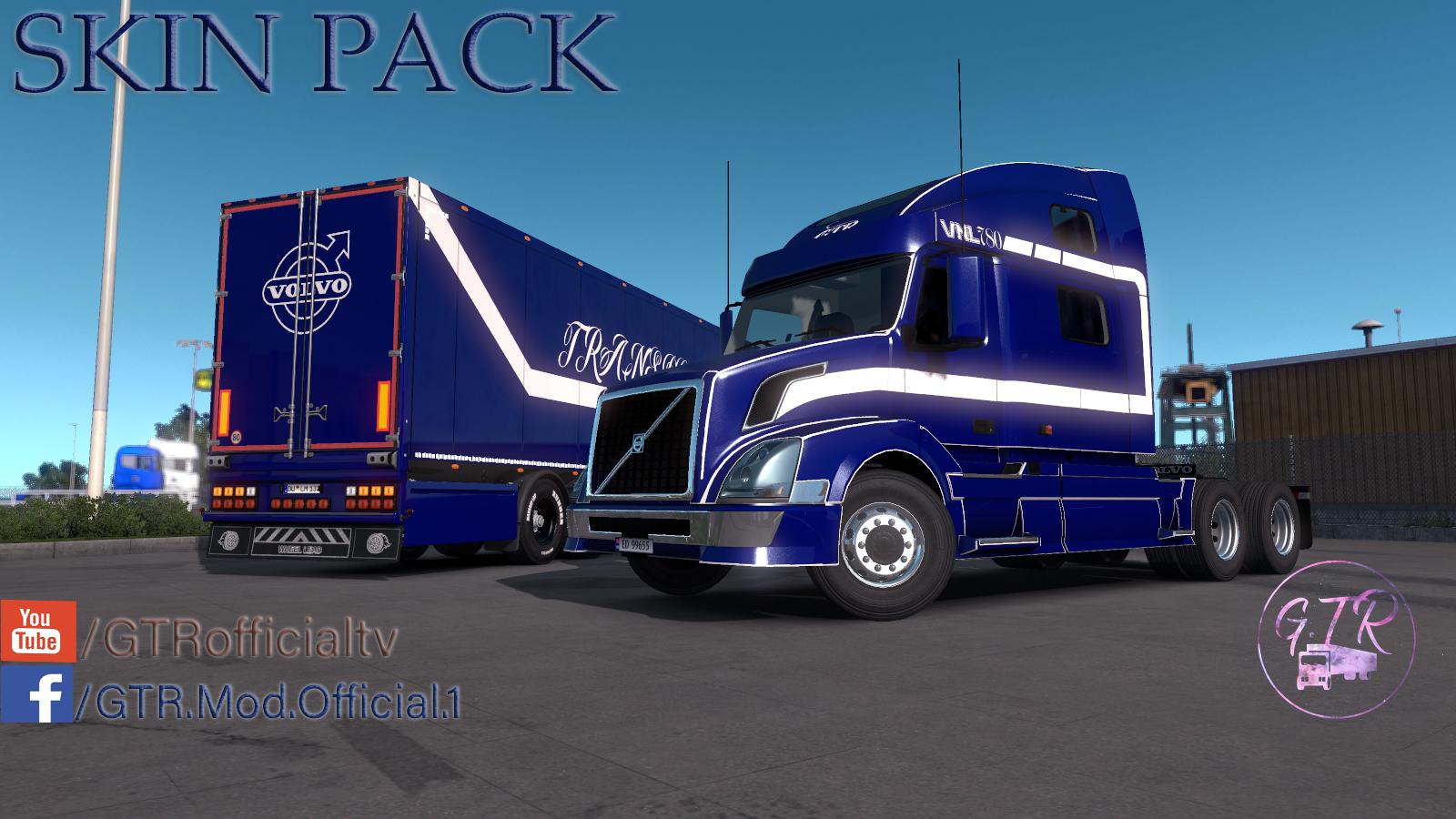 Skin Pack For Volvo Vnl And Standard Trailers V1 0 Ets2 Euro Truck