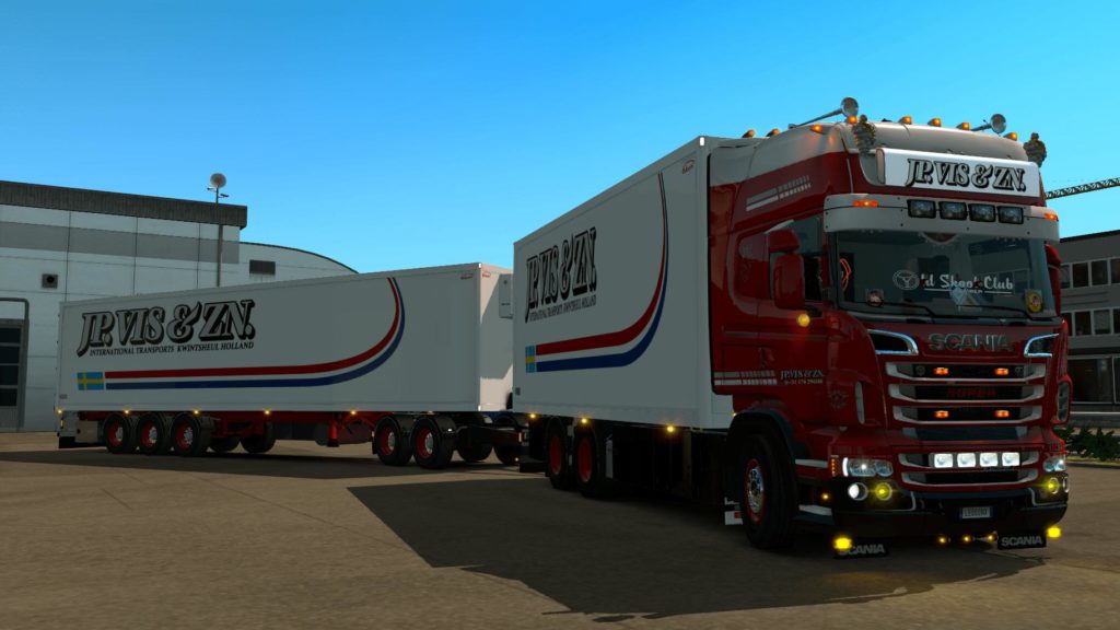 JP VIS &amp; ZN TANDEM SKIN + TRAILER 1.34 ETS2 Euro Truck Simulator 2 Mods