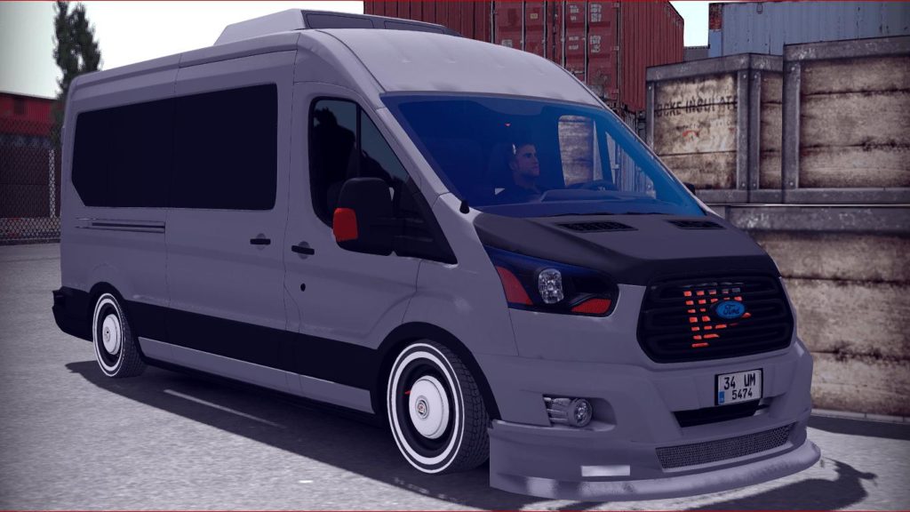 FORD TRANSIT ANIMATED 1.35.X CAR Euro Truck Simulator 2 Mods
