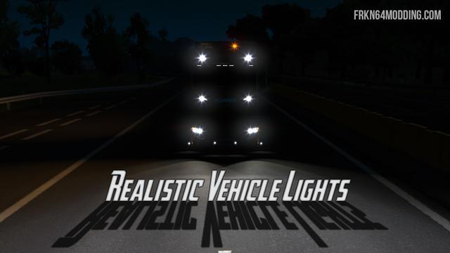 Realistic Vehicle Lights Mod V42 Ets2 Euro Truck Simulator 2 Mods