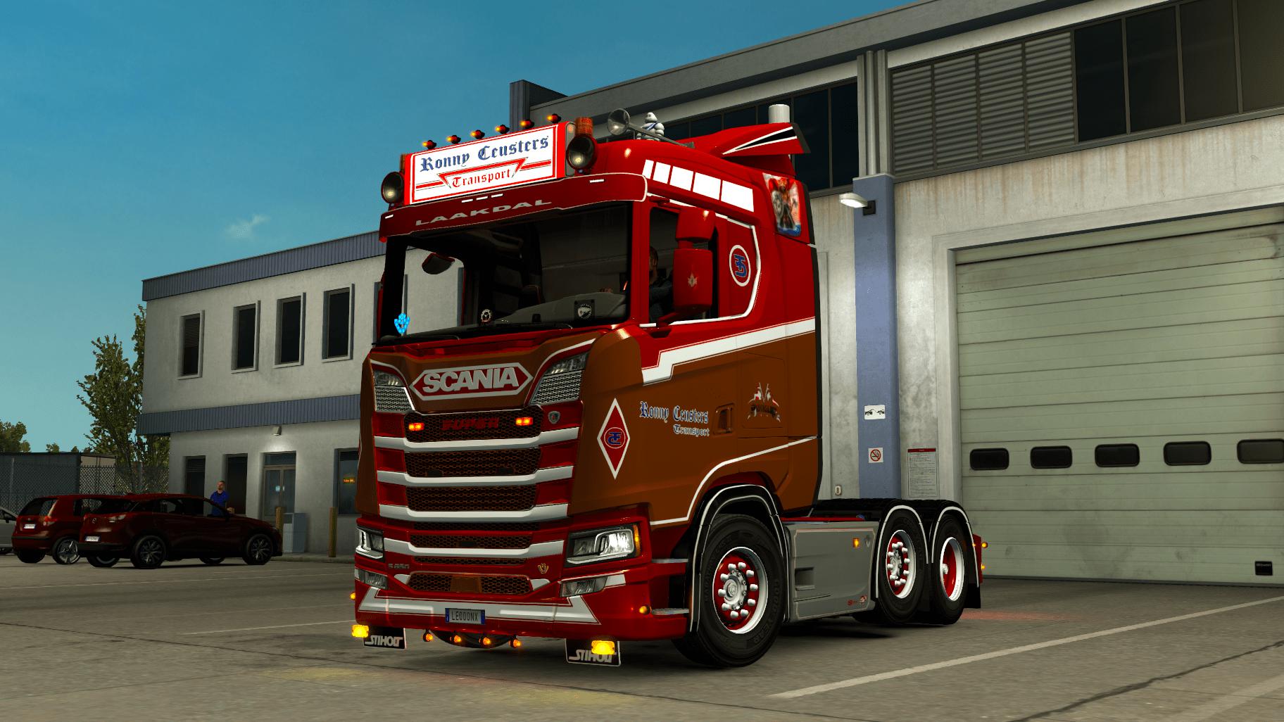 RONNY CEUSTERS SCANIA S LOW ROOF 1.35 TRUCK SKIN Euro Truck Simulator