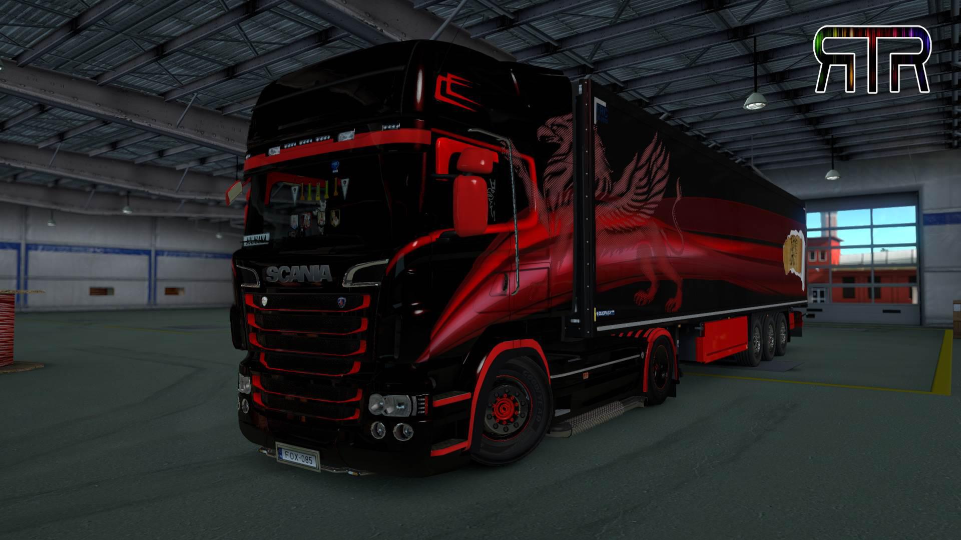 Griffin Skin For Scania Rjl Ets Euro Truck Simulator Mods American Truck Simulator Mods