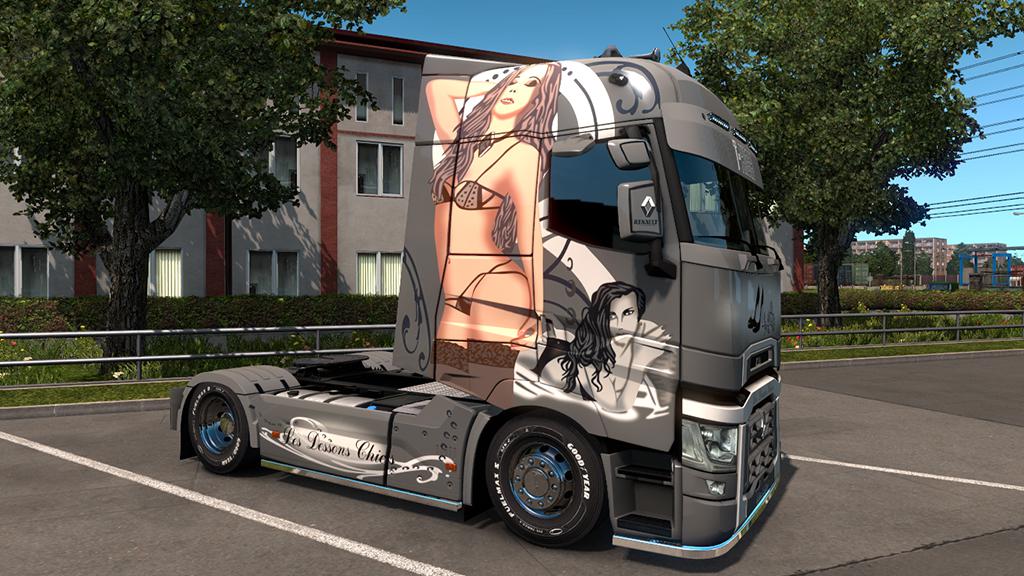 Les Dessons Chics Renault Range T Skin V10 Truck Skin Euro Truck Simulator 2 Mods American
