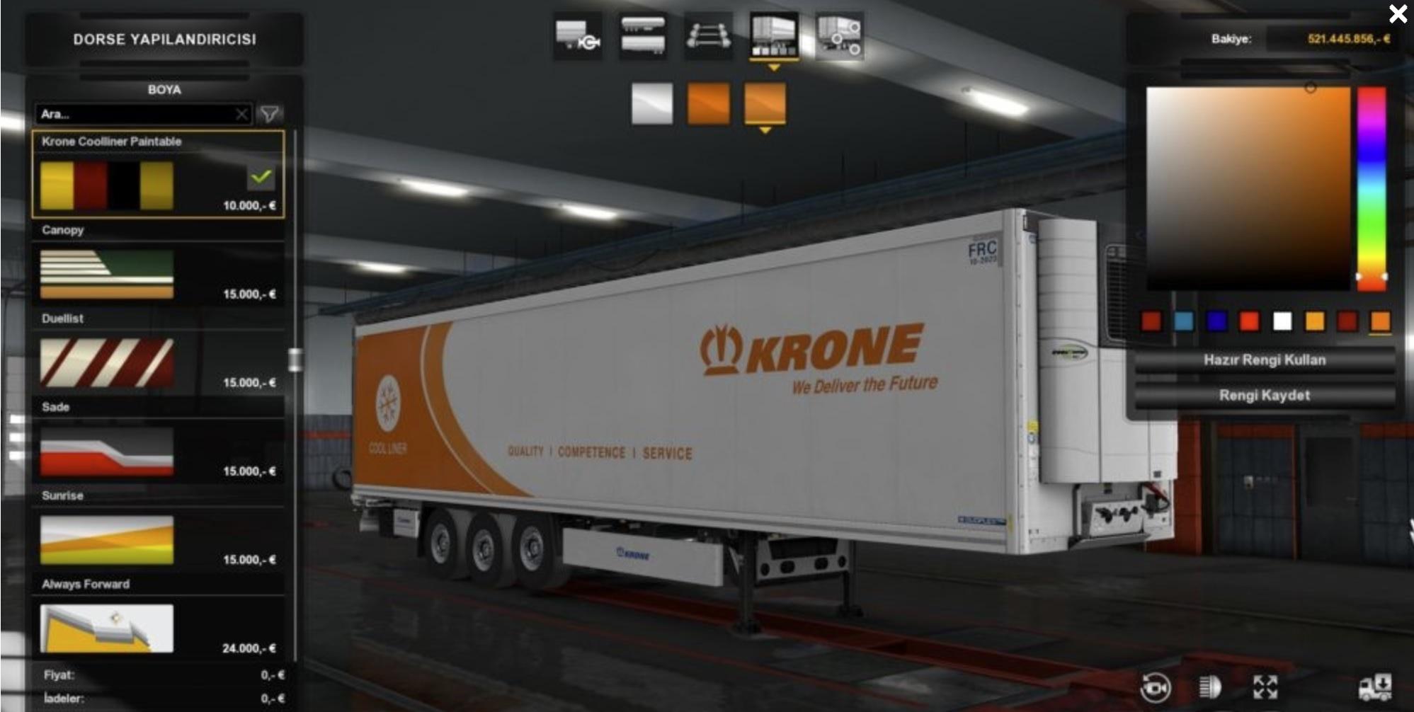 Krone Paintable Trailer 1 36 X Mod Euro Truck Simulator 2 Mods