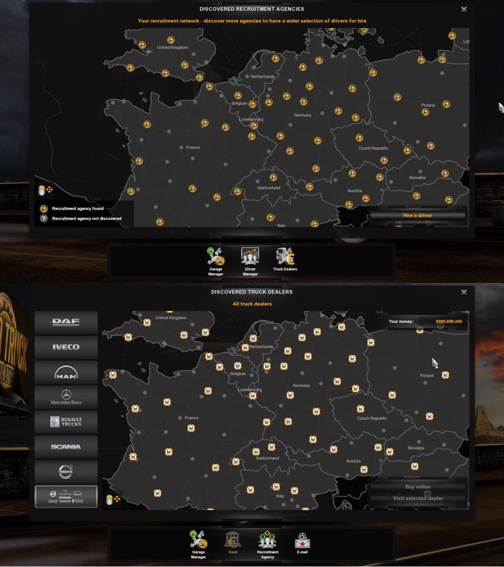 Full Save Profile 136x For Ets2 Euro Truck Simulator 2 Mods 5965