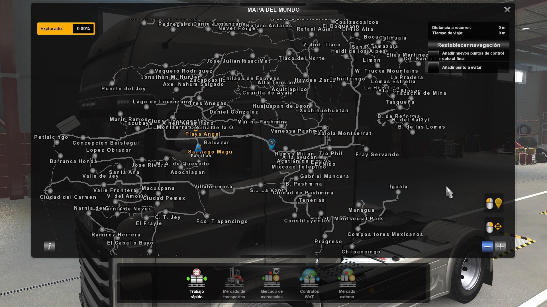 Euro truck simulator 3 map postlop