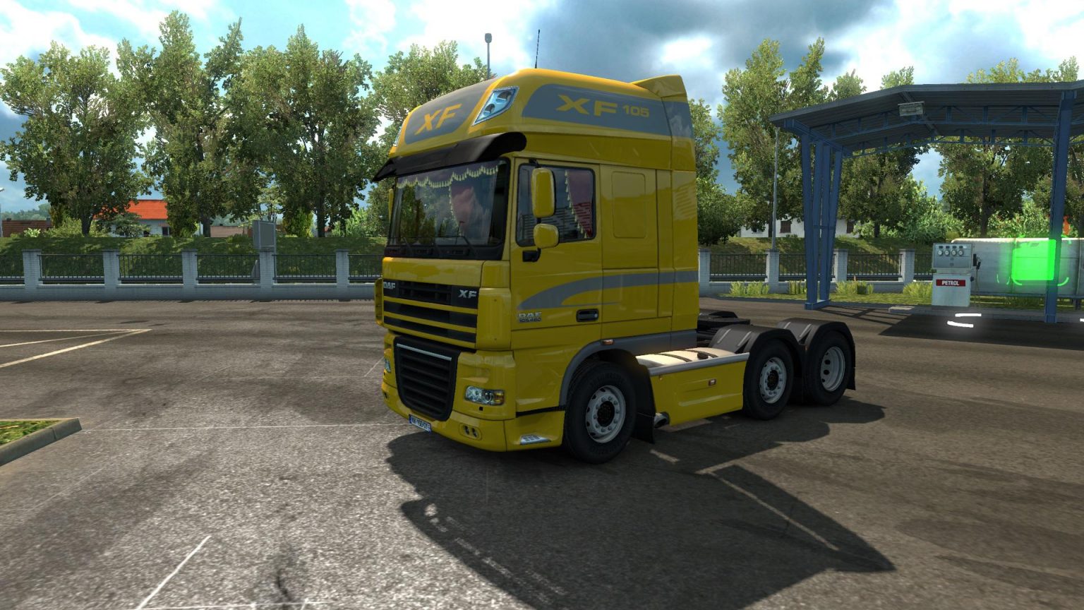 Animated side curtains for DAF 105 1.38 ETS2 Euro Truck Simulator 2