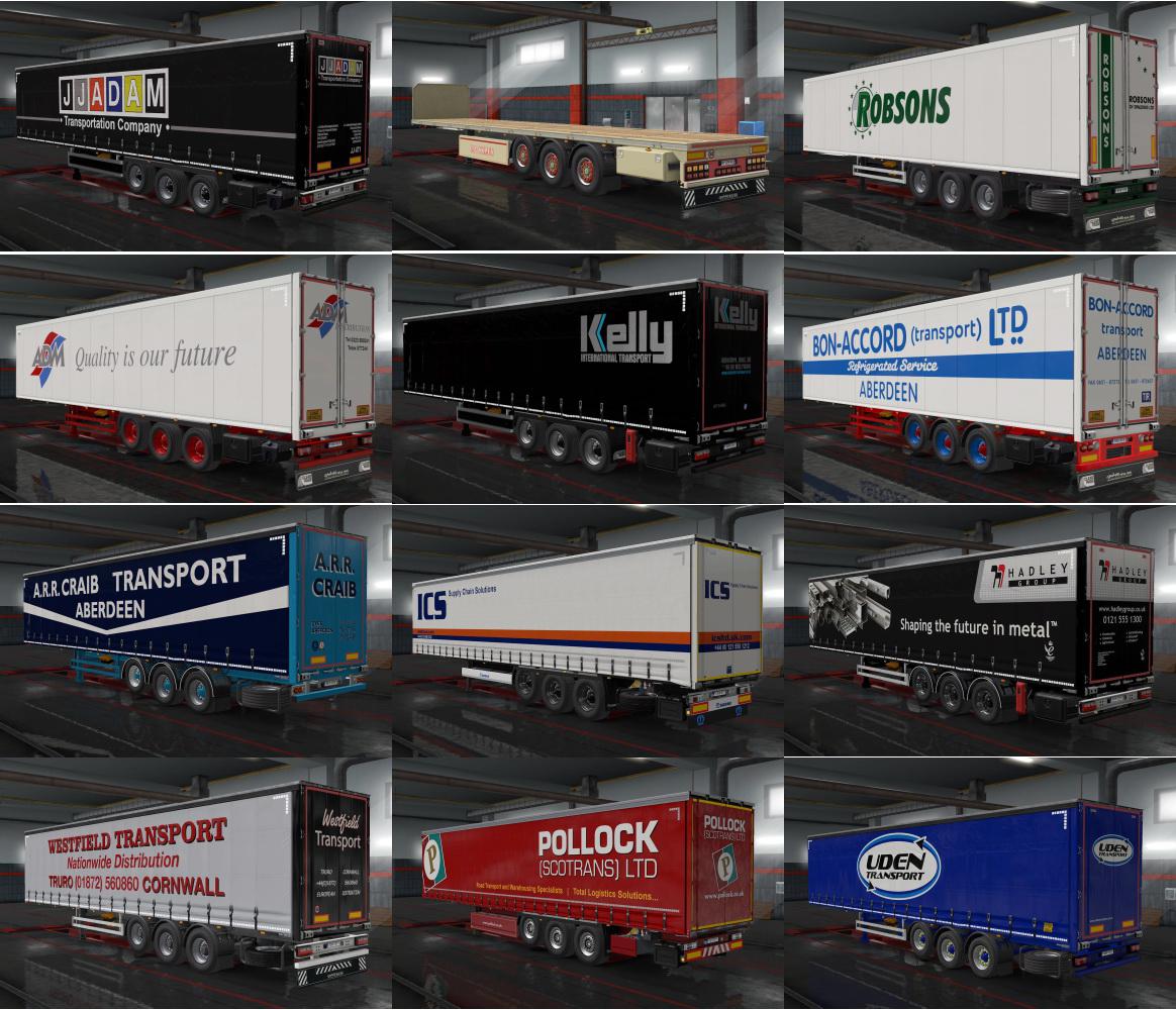 Skinpack For Owned Trailer Uk Companies V10 Ets2 Euro Truck Simulator 2 Mods American 2527