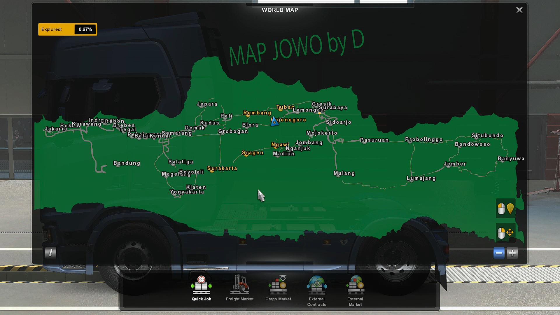 TRUCKERS MAP BY GOBA6372 (R43) 1.22 Mod - Euro Truck Simulator 2 Mods