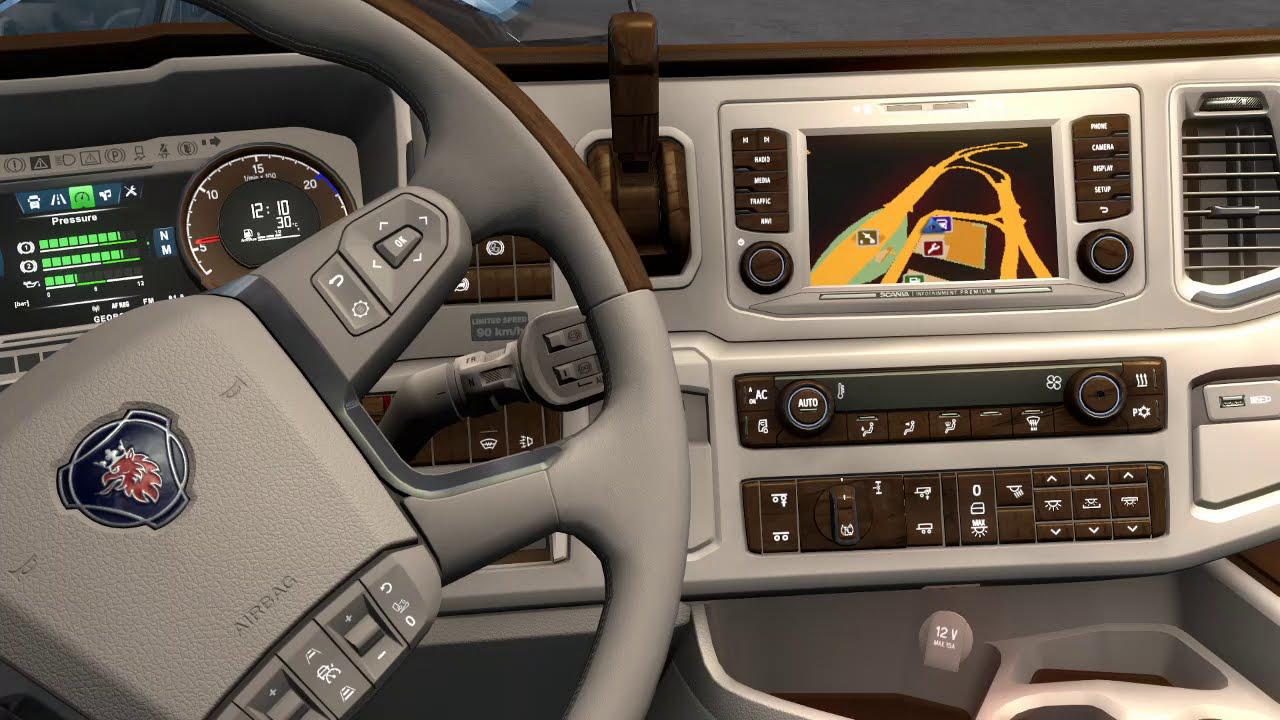 New Scania Lux Interior v1.0 1.38.x ETS2 - Euro Truck Simulator 2 Mods