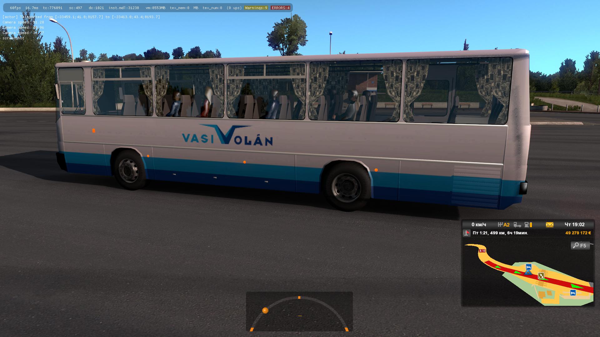 Hungarian Buses Ikarus In Traffic X Ets Euro Truck Simulator Mods American