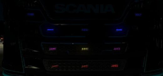 Scania Mega Light Pack More Lights Addon ETS Euro Truck Simulator Mods American